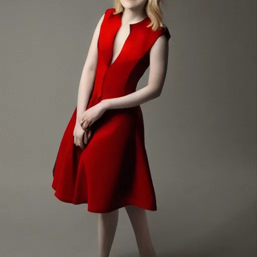 Prompt: Saoirse Ronan in a dress, photoshoot
