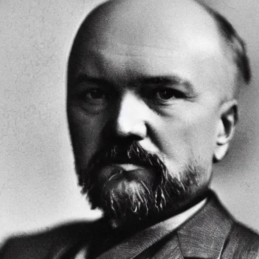 Prompt: lenin drinking beer, high quality photo