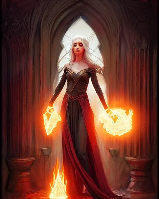 Prompt: a female elvish sorceress casting a fireball | | pencil sketch, realistic shaded, fine details, realistic shaded lighting poster by greg rutkowski, magali villeneuve, artgerm, jeremy lipkin and michael garmash and rob rey