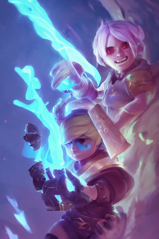 Prompt: tristana league of legends wild rift hero champions arcane magic digital painting bioluminance alena aenami artworks in 4 k design by lois van baarle by sung choi by john kirby artgerm style pascal blanche and magali villeneuve mage fighter assassin