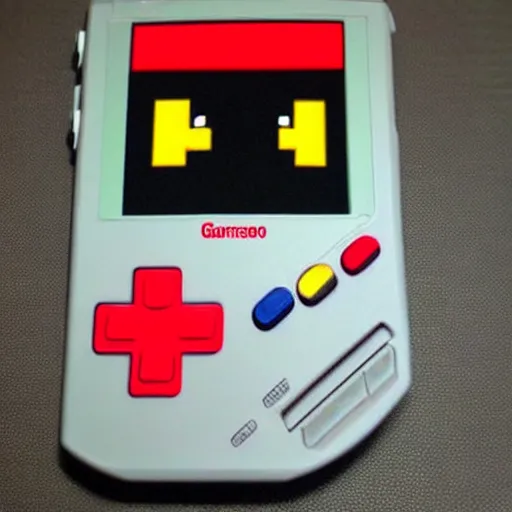 Image similar to a GameBoy fused with Mario,