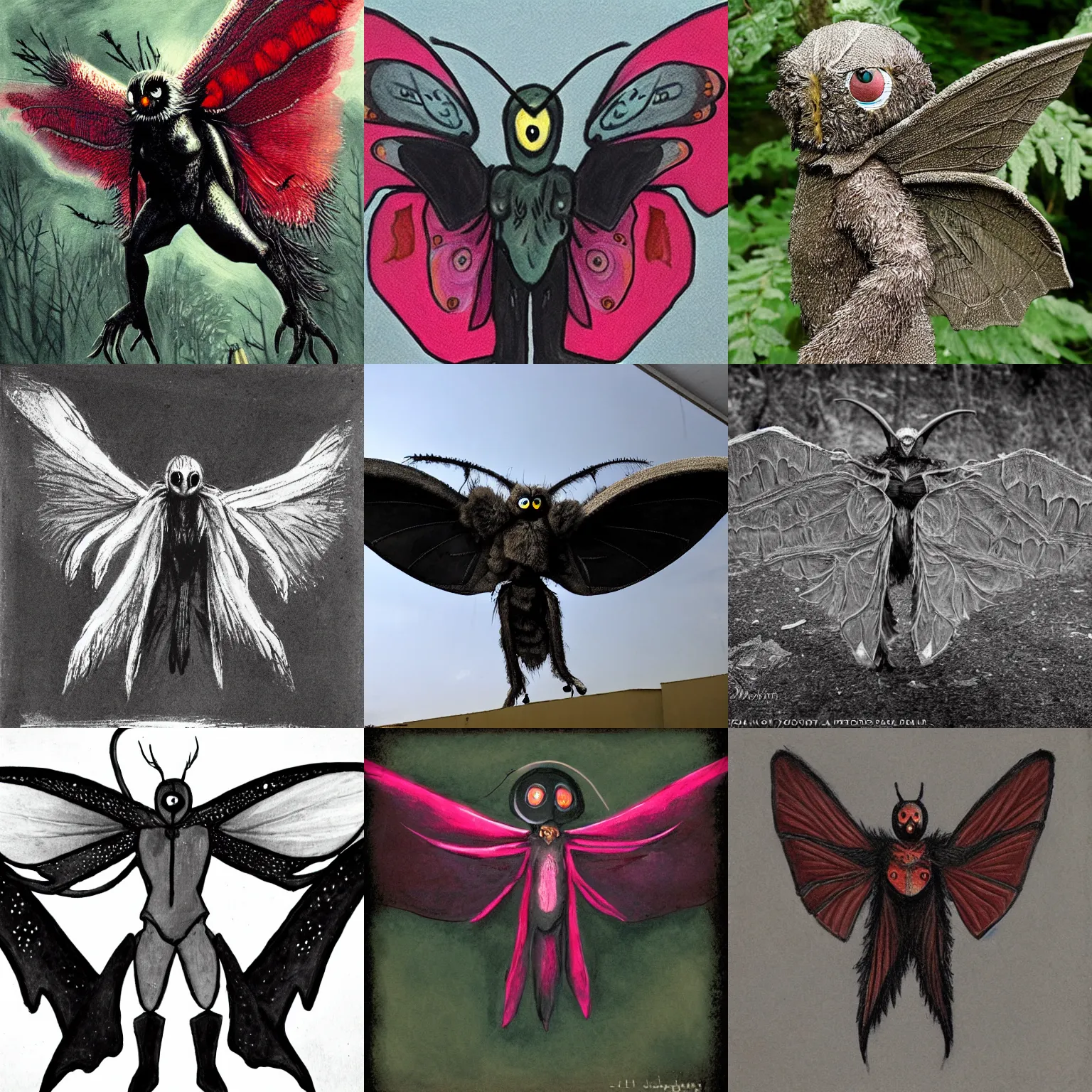 Prompt: A Mothman