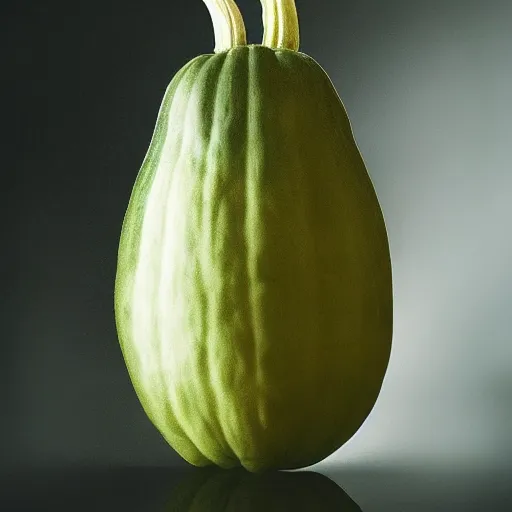 Image similar to a photoreal squash of Danny devito