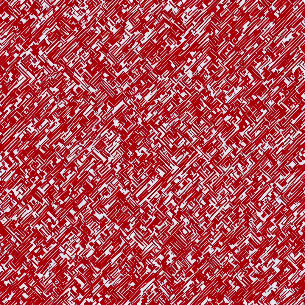 Prompt: red and white symmetric shockwave texture, 4k