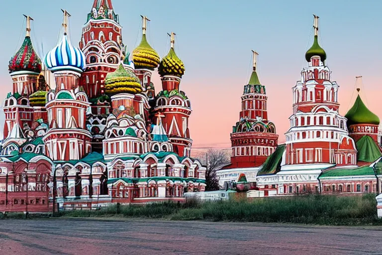 Prompt: beautiful russia of the future