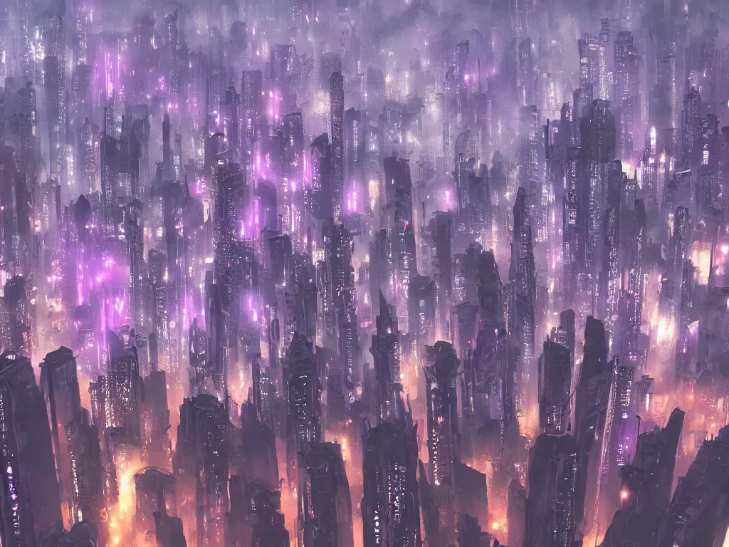 Image similar to blade runner city, high quality, cyberpunk, purple, russian doomer panel houses, lucid