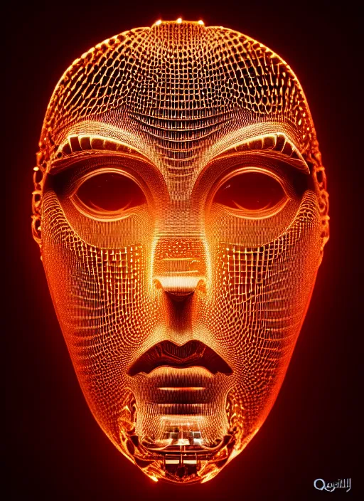Prompt: ( beautiful queen chess piece ( top is biomechanical ) ( bottom is parametric ) ), reflection of led lights, algorithmic, intricate detail, futuristic, very detailed, highly detailed background, sharpfocus, photorealism, soft diffuse autumn lights, some sun lightray, dark room wall, canon 5 d 5 0 mm lens