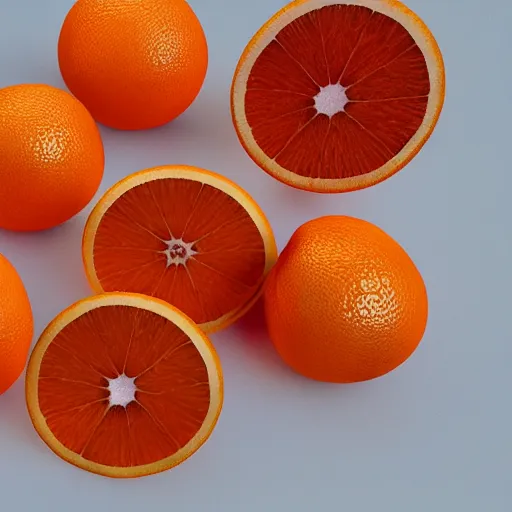 Prompt: highly detailed, juicy oranges, 4k, unreal engine 5, octane render, stephanie sarley,