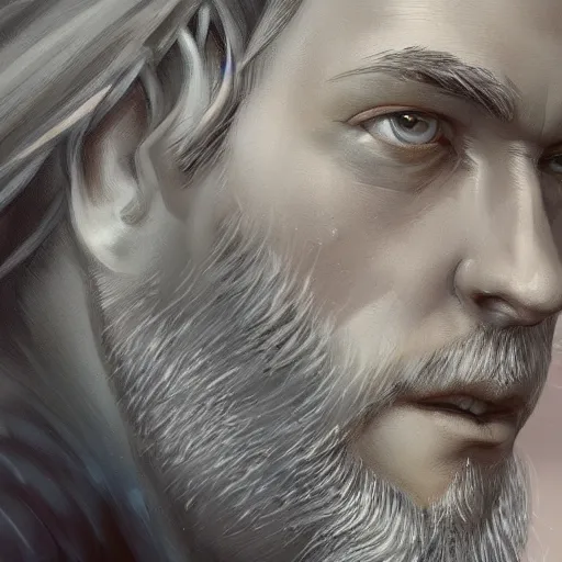 Prompt: Leif GW Persson, closeup, D&D, fantasy, intricate, elegant, highly detailed, digital painting, artstation, concept art, matte, sharp focus, illustration