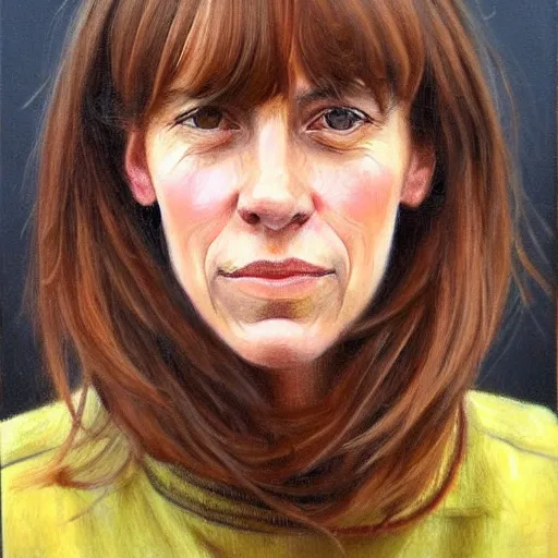 Prompt: a french and swedish woman with brown bangs, photorealistic, character portrait by jane freilicher, pinterest contest winner, regionalism, contest winner, academic art