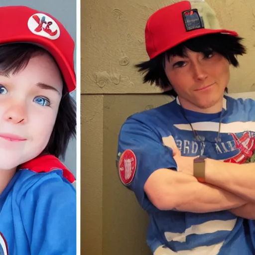 Prompt: real life ash Ketchum