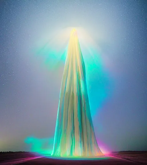 Prompt: lokah samastah sukhino bhavantu, light painting, iridescent, volumetric lighting, majestic light, ethereal, hyperrealistic, epic, masterpiece, by reuben wu