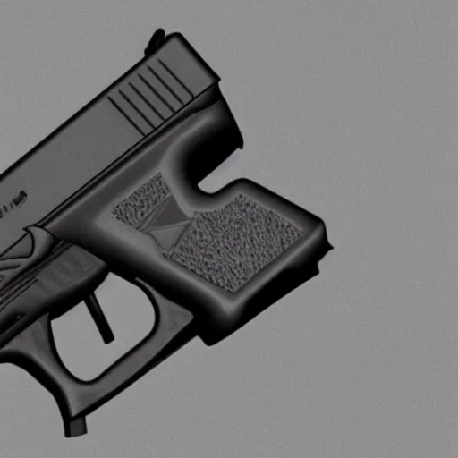 Image similar to Xi Jinping holding Glock-18 in his right hand, 3D Render