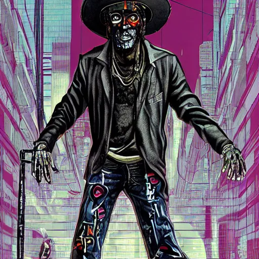 Image similar to papa legba in neuromancer