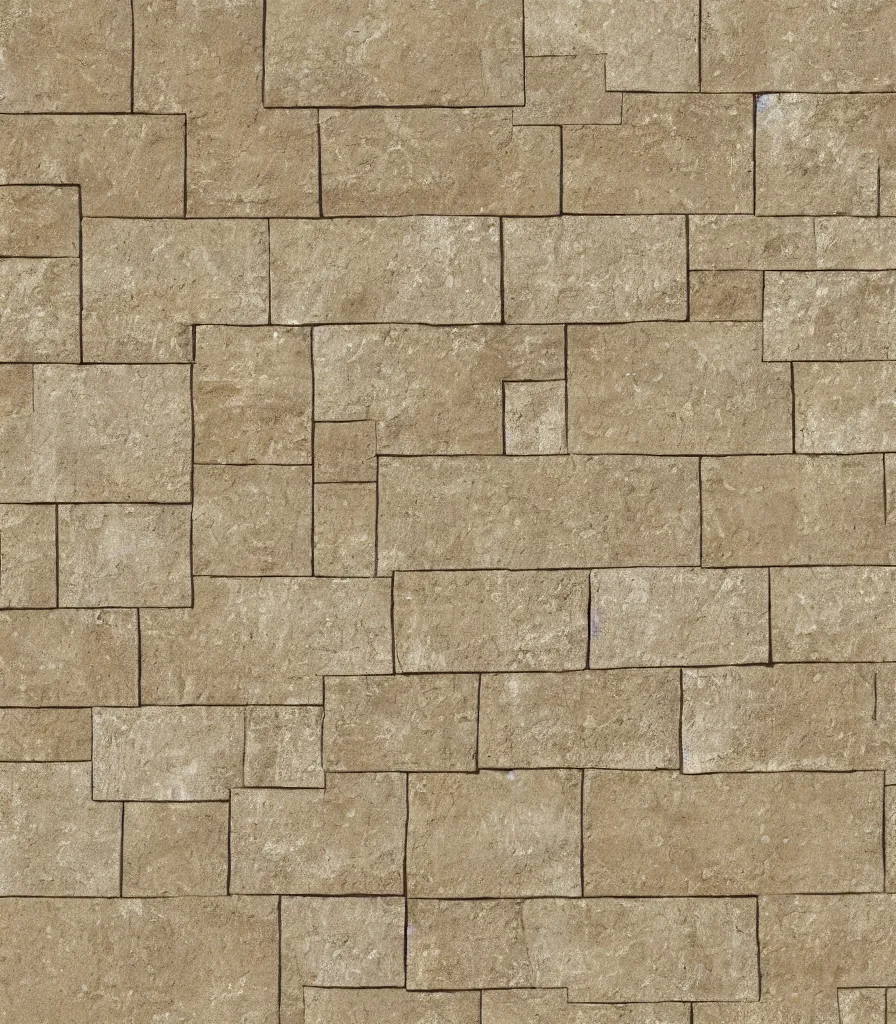 Image similar to texture map of beige stone with horizontal rectilinear engraving cutout