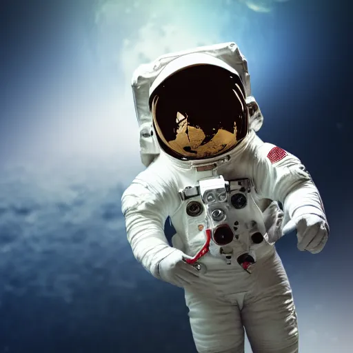 Prompt: A still cut of an astronaut Moonwalk dancing on the moon’s surface, kpop style colors, smokey background