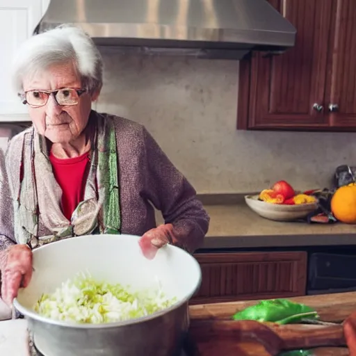 Image similar to grandma in the kitchen