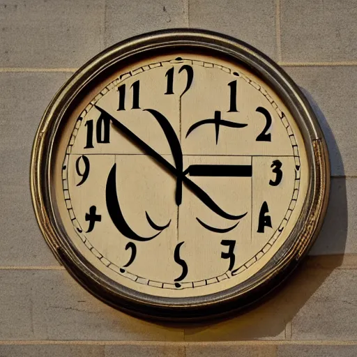 Image similar to clock arabic numerals