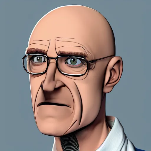 Image similar to A middle-aged Dr. Venture in real life with a hooked nose, a long gaunt face and skinny body and neck, very thin and bald, realistic, very realistic, hyperrealistic, highly detailed, very detailed, extremely detailed, detailed, digital art, oil painting, trending on artstation, headshot and bodyshot, detailed face, very detailed face, extremely detailed face, HD Quality, 8k resolution, very very detailed face, real life