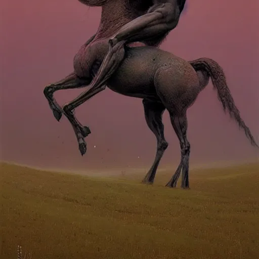 Image similar to A painting of a centaur like ant queen standing on her hind legs formian pathfinder, digital art, Wayne Barlowe Pierre Pellegrini Greg Rutkowski