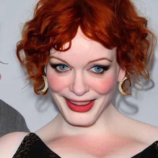 Prompt: Planet that looks like Christina Hendricks seen from space