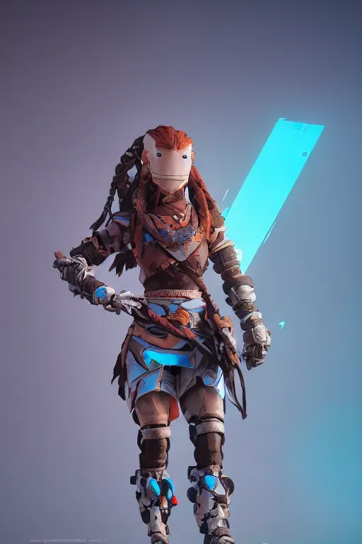 Image similar to combination suit armor aloy horizon forbidden west horizon zero dawn robot ninja mask helmet backpack tribal, aesthetic octane render, 8 k hd resolution, by ilya kuvshinov and cushart krentz and gilleard james radiating a glowing aura cgi rtx 2 0 2 2