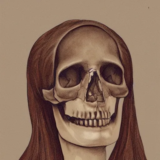 Image similar to artists reconstruction of an elongated skull paracas woman
