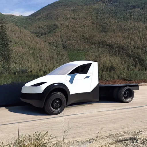 Image similar to tesla hover truck