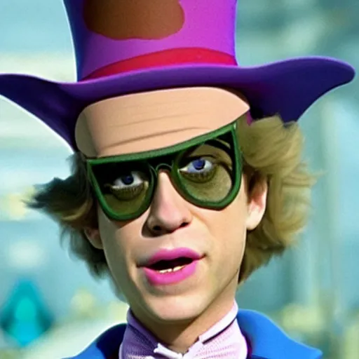 Image similar to Pete Davidson as Willy Wonka 4K quality super realistic