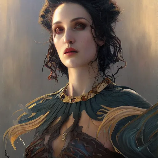 Image similar to a painting in the style of tom bagshaw and in the style of donato giancola. smooth, sharp focus, fantasy, semi - realism.
