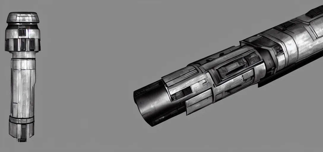 Image similar to star wars lightsaber hilt concept art, 8 k photorealistic, hd, high details, trending on artstation