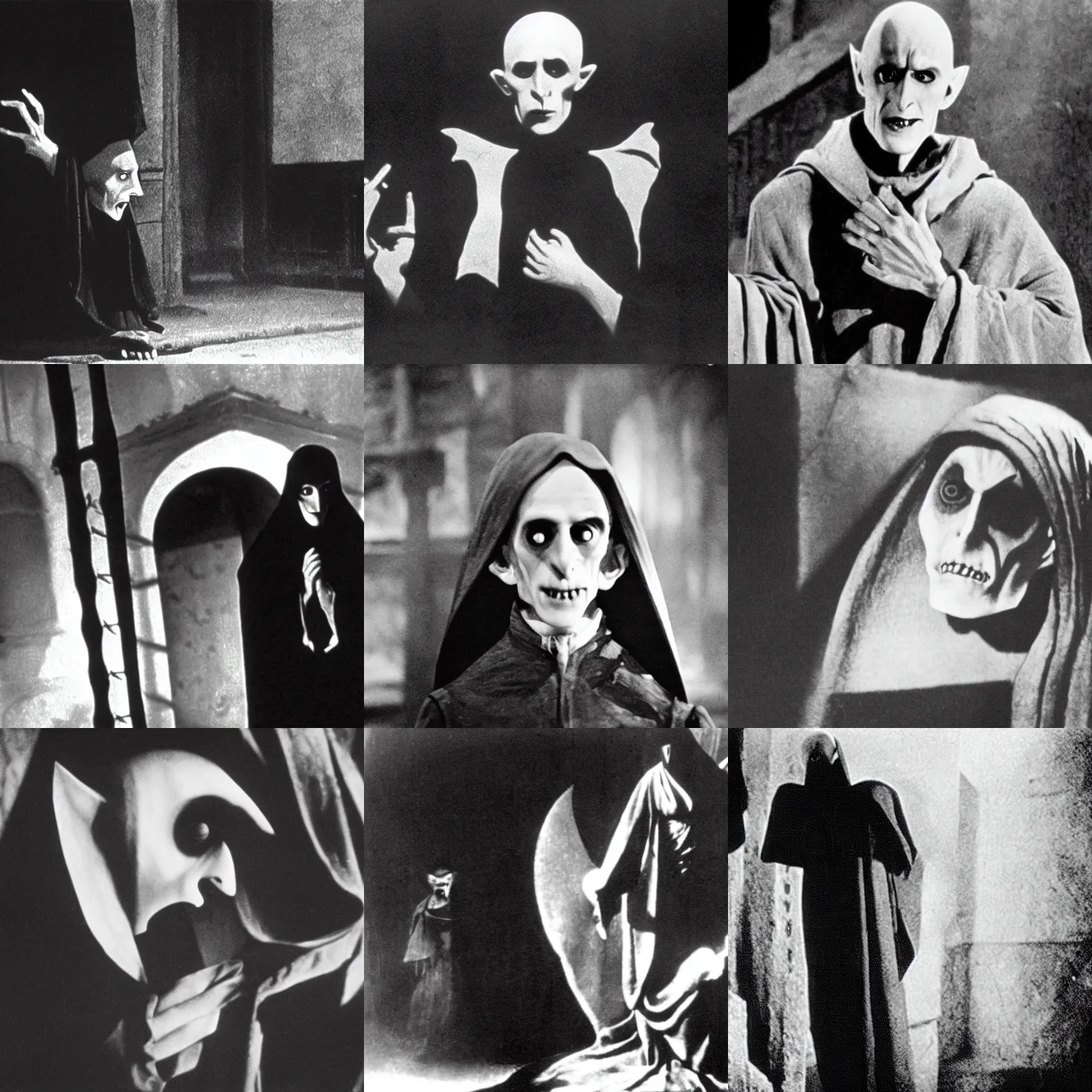 Prompt: a film still from nosferatu ( 1 9 2 2 )