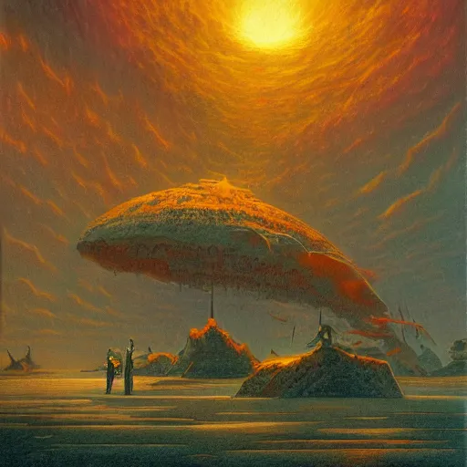 Prompt: ordinary horrendous deeds of the ordinary men in the style of bruce pennington and jeff easley, 8 k resolution