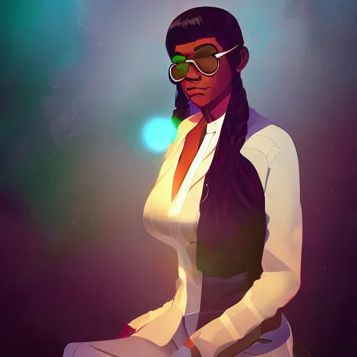 Image similar to Octavia Butler as Lauren Olamina, ambient lighting, 4k, anime key visual, lois van baarle, ilya kuvshinov, rossdraws, artstation