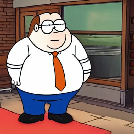 Image similar to a real life photo of peter griffin