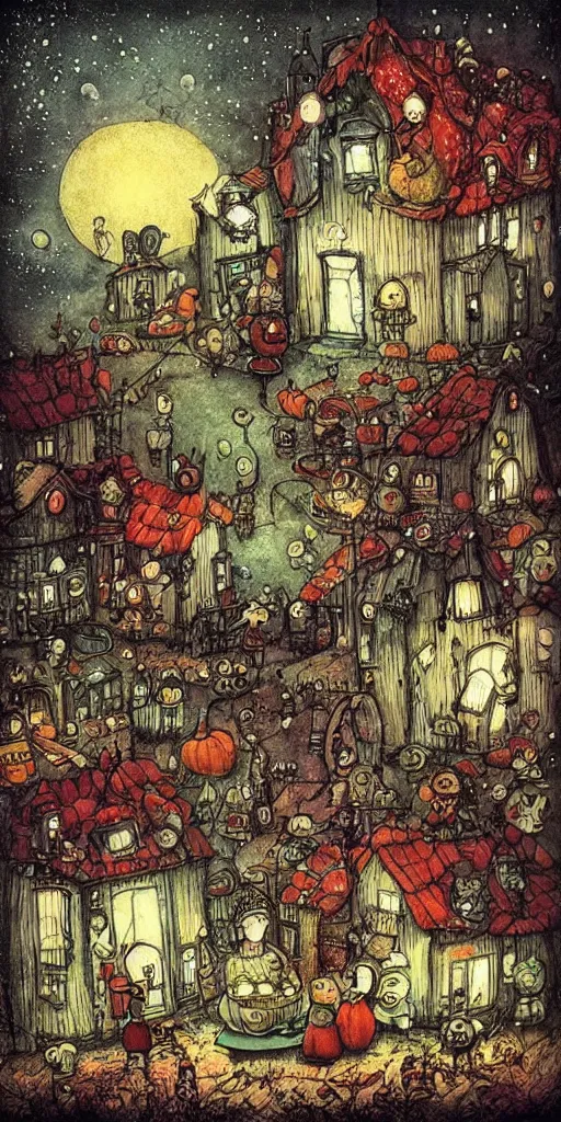 Image similar to a thanksgiving scene by alexander jansson