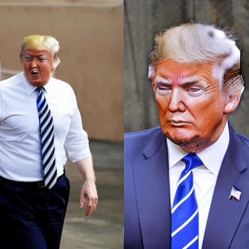 Image similar to photo of donald trump in prison