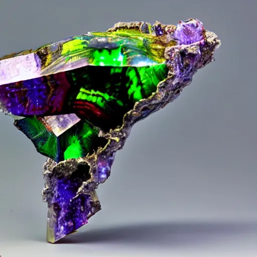 Image similar to bismuth crystal geode