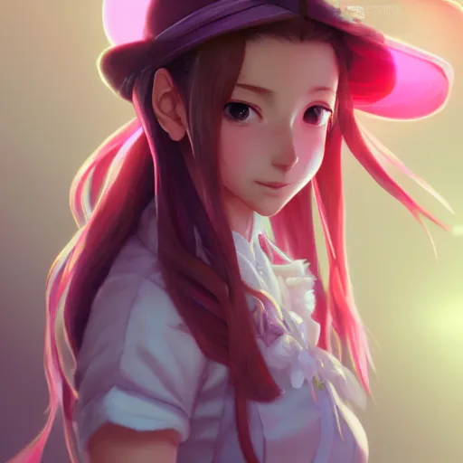 Image similar to head to toe shot of aerith gainsborough by WLOP, rossdraws, Logan Cure, Mingchen Shen, BangkuART, sakimichan, yan gisuka, JeonSeok Lee, zeronis, Chengwei Pan on artstation