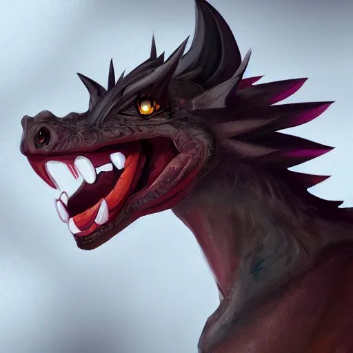 Image similar to anthro art, full body shot of a western dragon smiling into the camera, furry art, furaffinity, extremely detailed, digital painting, artstation, concept art, smooth, sharp focus, illustration, trending