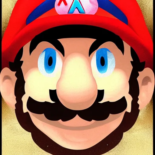 Prompt: a portrait of Mario,extremely detailed multiple unique different art styles.