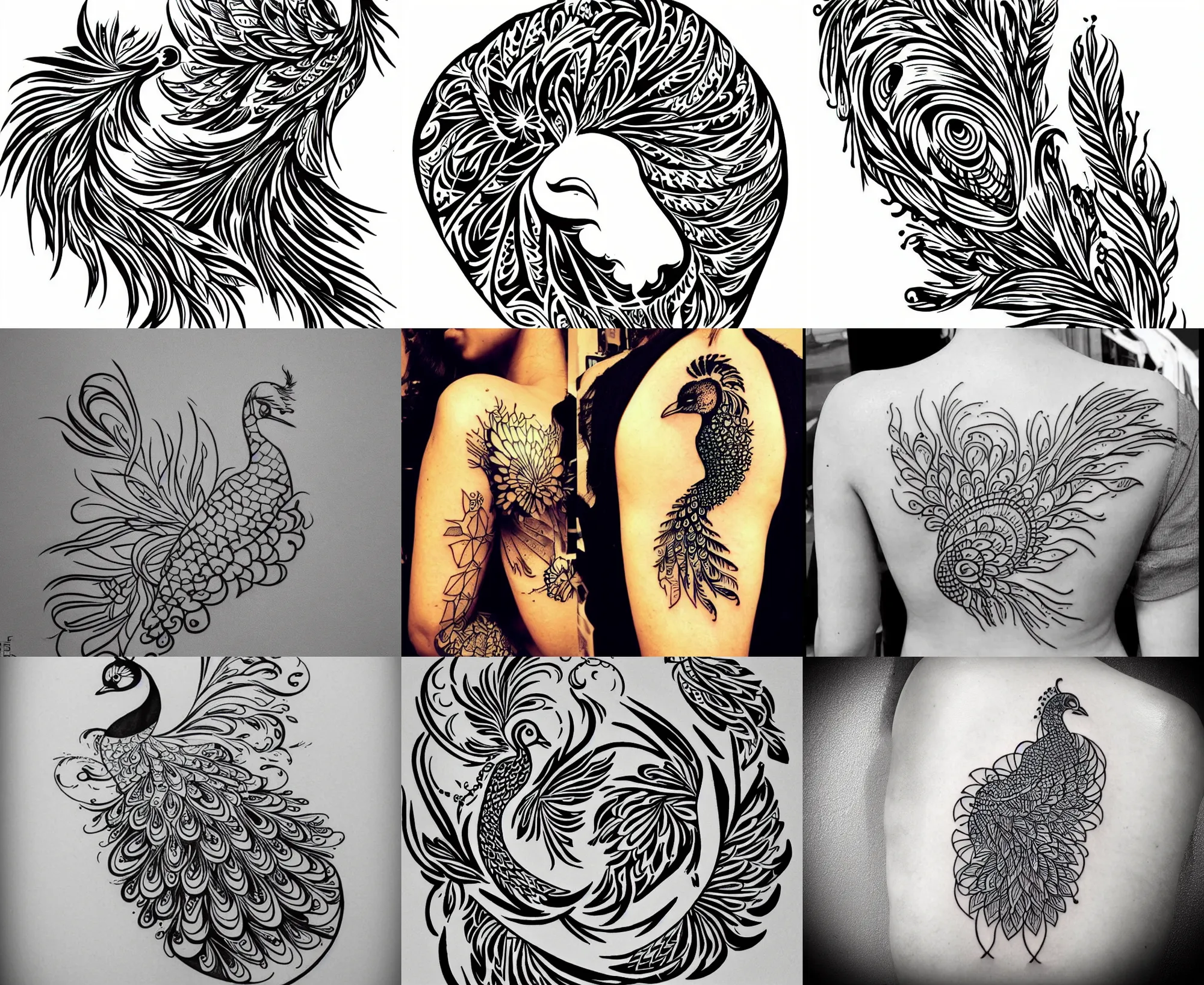 15+ Small Peacock Feather Tattoo 2021 | Linestar Tattoos - YouTube