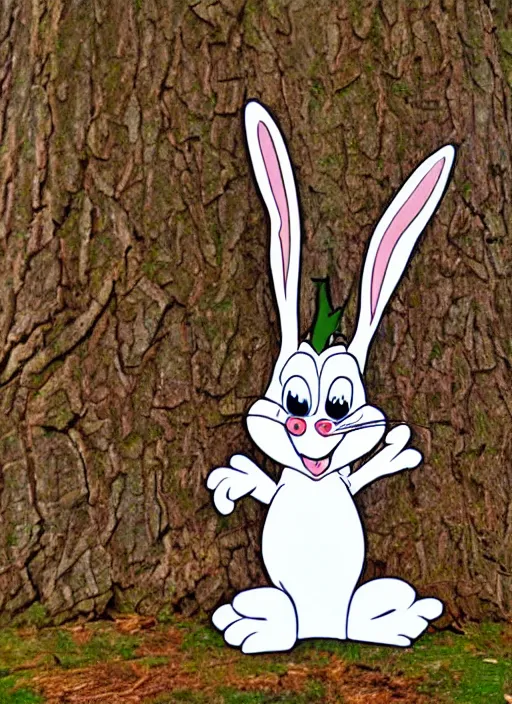 Prompt: bugs bunny as a tree