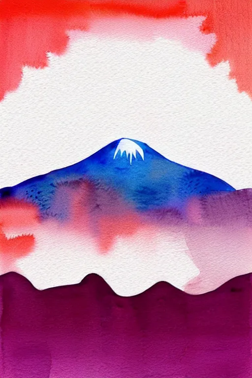 Image similar to minimalist watercolor art of tokio sunrise, illustration, vector art
