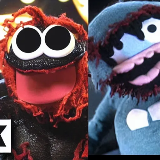 Prompt: Venom as a muppet