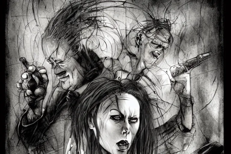 Image similar to stuck in a time loop by ben templesmith