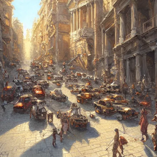 Image similar to The Eternal City of Nokstella, art by Donato Giancola, Craig Mullins, digital art, trending on artstation