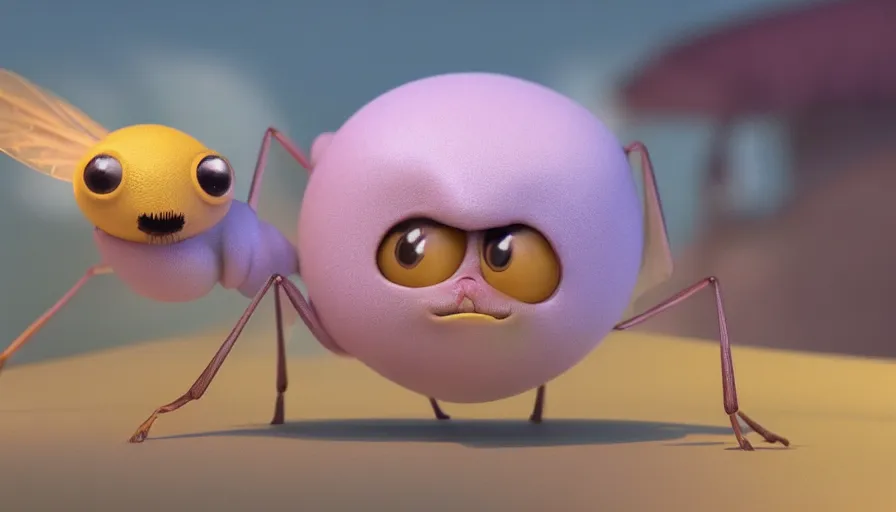 Prompt: very very very cute baby insect creature by Max Kostenko and Bobby Chiu, disney, pixar, MPC, Framestore, character design for animation, uplight, a lineup of characters, big disney eyes, symmetrical eyes, cuteness, 3d render, octane rendered, highly detailed, unreal engine, Trending on Artstation, octane render, 4k, 8k, HD