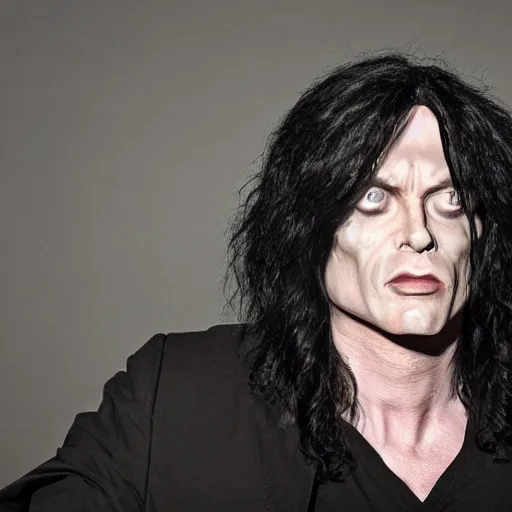 Prompt: tommy wiseau, hyperrealistic, photorealistic, hyperdetailed, horror lighting, creepy lighting, dimly lit