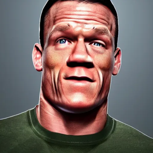 Image similar to john cena as a tomato